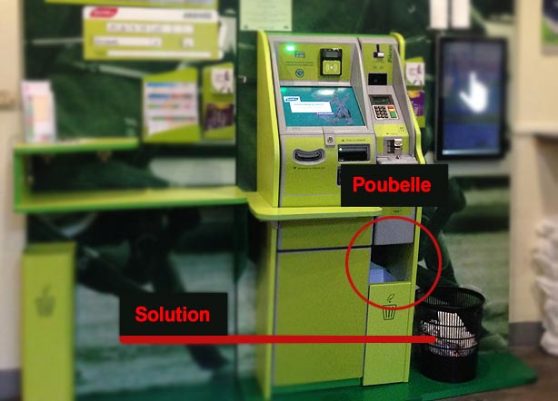 Poubelle trop petite - Déco PMU