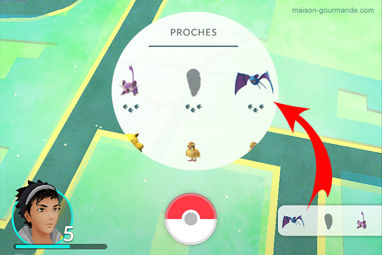 Tableau équivalence nombre de pas Pokémon