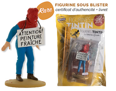 Haddock couvert de peinture - Figurine Tintin 69