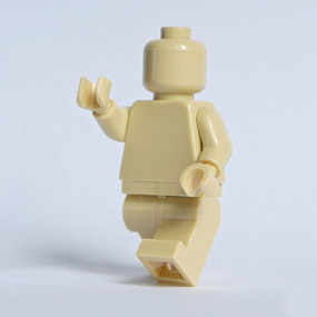 Lego Minifig monochrome TAN