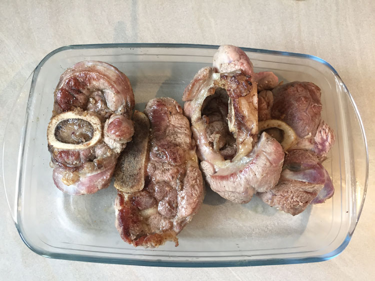 Réservez la viande - Osso Bucco Veau