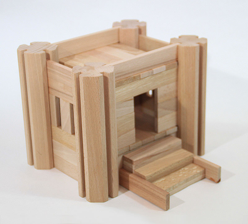 Le Château Fort - Jeu de construction en bois