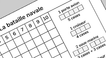 Règles du jeu : Touché-coulé bataille navale - Ludothèque Le Dé-tour