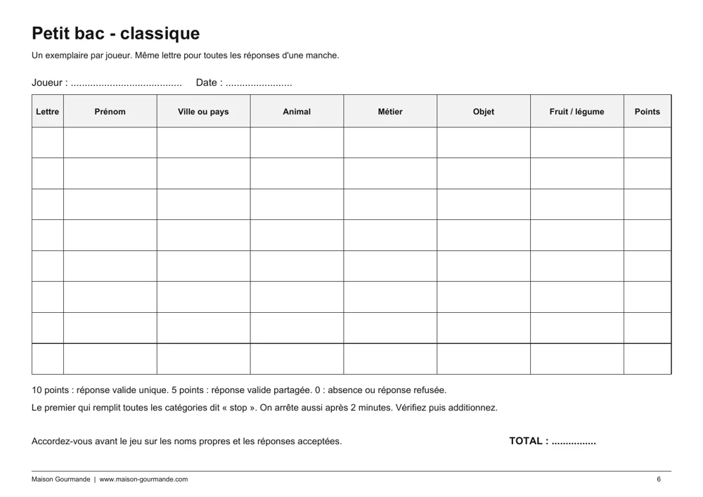 Carnet complet - 10 pages - page 6