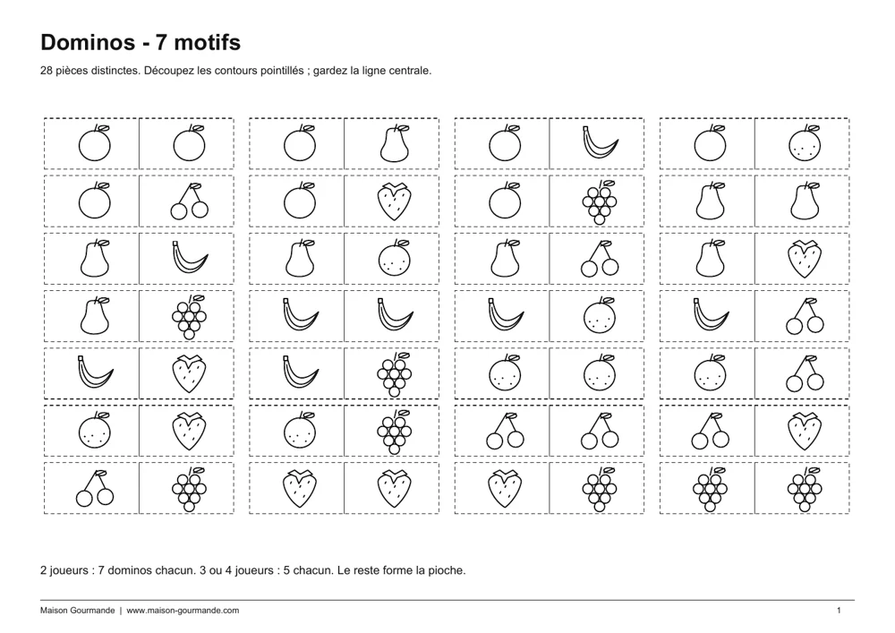 Dominos - illustrés - page 1